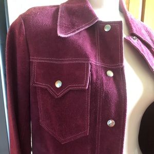 Heavy, vintage leather jacket.